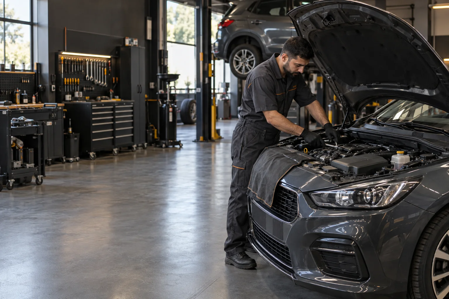 Motor bölümünde ölçüme dayalı mekanik kontrol